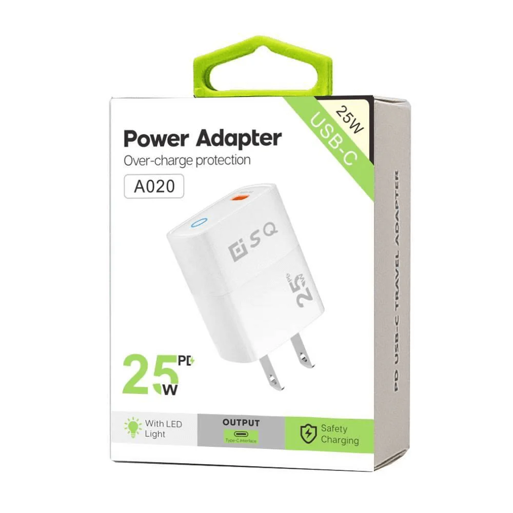 25W C Port Charging Adapter (white)