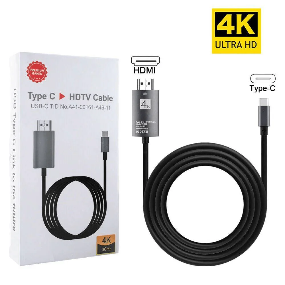Type-C to HDTC Cable for TV Mirroring (6ft)
