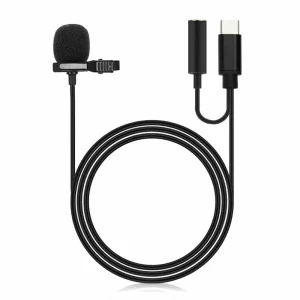 Type-C Jack Microphone w/ 3.5mm Aux Port
