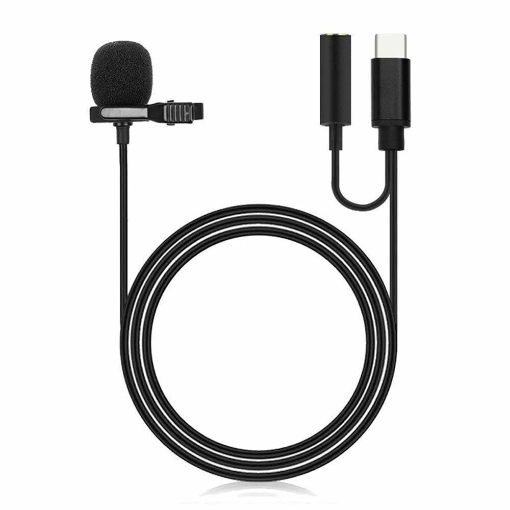 Type-C Jack Microphone w/ 3.5mm Aux Port