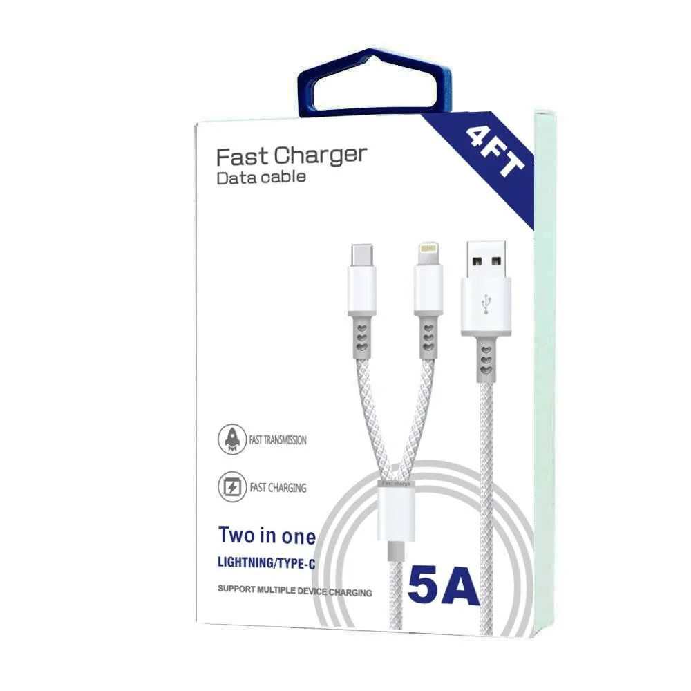 USB to Lightning + C Cable (grey)